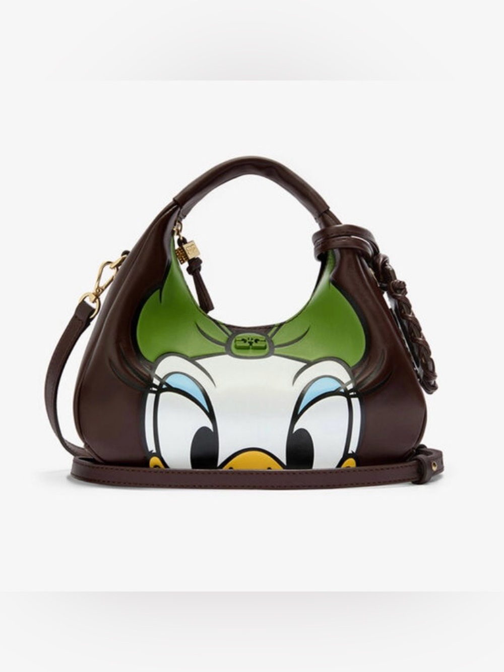 GANNI x Daisy Duck Mini Hobo Bag Brown Rare Disney Collab Crossbody
